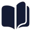 Bookopen icon with solid rounded style