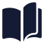 Bookopen icon with solid standard style