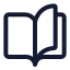 Bookopen icon with stroke standard style