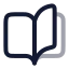 Bookopen icon with twotone rounded style