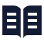 Bookopentext icon with solid sharp style