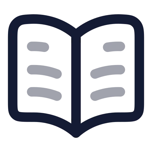 Book Open Text Icon in Twotone Rounded style