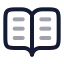 Bookopentext icon with twotone rounded style