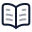 Bookopentext icon with twotone rounded style