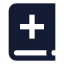 Bookplus icon with solid sharp style