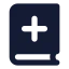 Bookplus icon with solid standard style