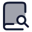 Booksearch icon with duotone rounded style