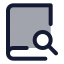 Booksearch icon with duotone standard style