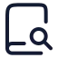 Booksearch icon with stroke rounded style