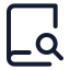 Booksearch icon with stroke standard style