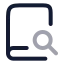 Booksearch icon with twotone rounded style