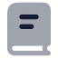 Booktext icon with bulk rounded style
