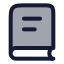 Booktext icon with duotone rounded style