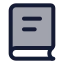 Booktext icon with duotone standard style