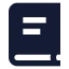 Booktext icon with solid sharp style