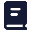 Booktext icon with solid standard style
