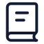Booktext icon with stroke standard style