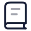 Booktext icon with twotone rounded style