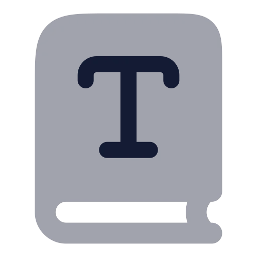 Book Type Icon in Bulk Rounded style