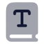 Booktype icon with bulk rounded style