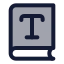 Booktype icon with duotone standard style