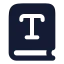 Booktype icon with solid rounded style