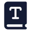 Booktype icon with solid standard style