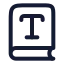 Booktype icon with stroke rounded style