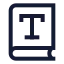 Booktype icon with stroke sharp style