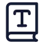 Booktype icon with stroke standard style
