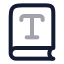 Booktype icon with twotone rounded style
