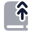 Bookup icon with bulk rounded style