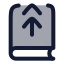 Bookup icon with duotone rounded style
