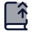 Bookup icon with duotone standard style