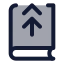Bookup icon with duotone standard style