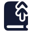 Bookup icon with solid rounded style