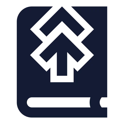 Book Up 2 Icon in Solid Sharp style