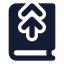 Bookup icon with solid standard style