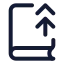 Bookup icon with stroke standard style