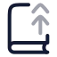 Bookup icon with twotone rounded style
