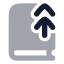 Bookup 2 icon with bulk rounded style