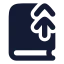 Bookup 2 icon with solid rounded style