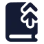 Bookup 2 icon with solid standard style