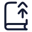 Bookup 2 icon with stroke rounded style