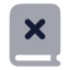 Bookx icon with bulk rounded style