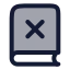 Bookx icon with duotone rounded style