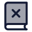 Bookx icon with duotone standard style