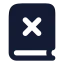 Bookx icon with solid rounded style