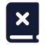 Bookx icon with solid standard style