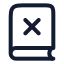 Bookx icon with stroke rounded style